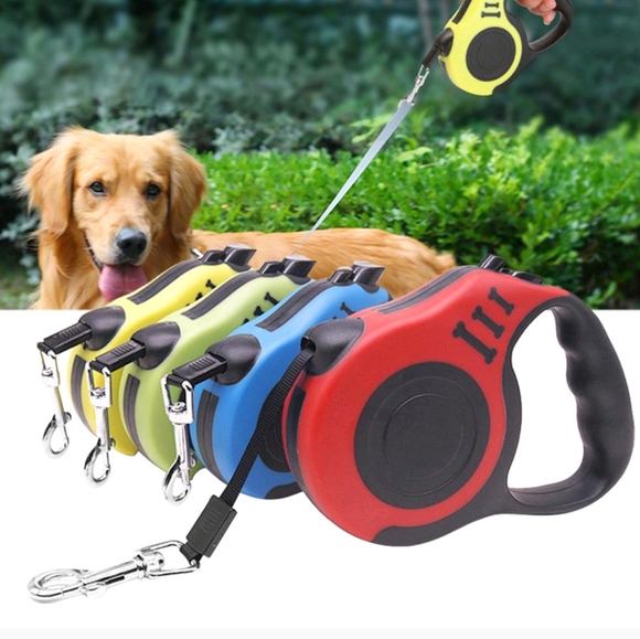 Red and Black Retractable Dog Leash - Picture 5 of 10